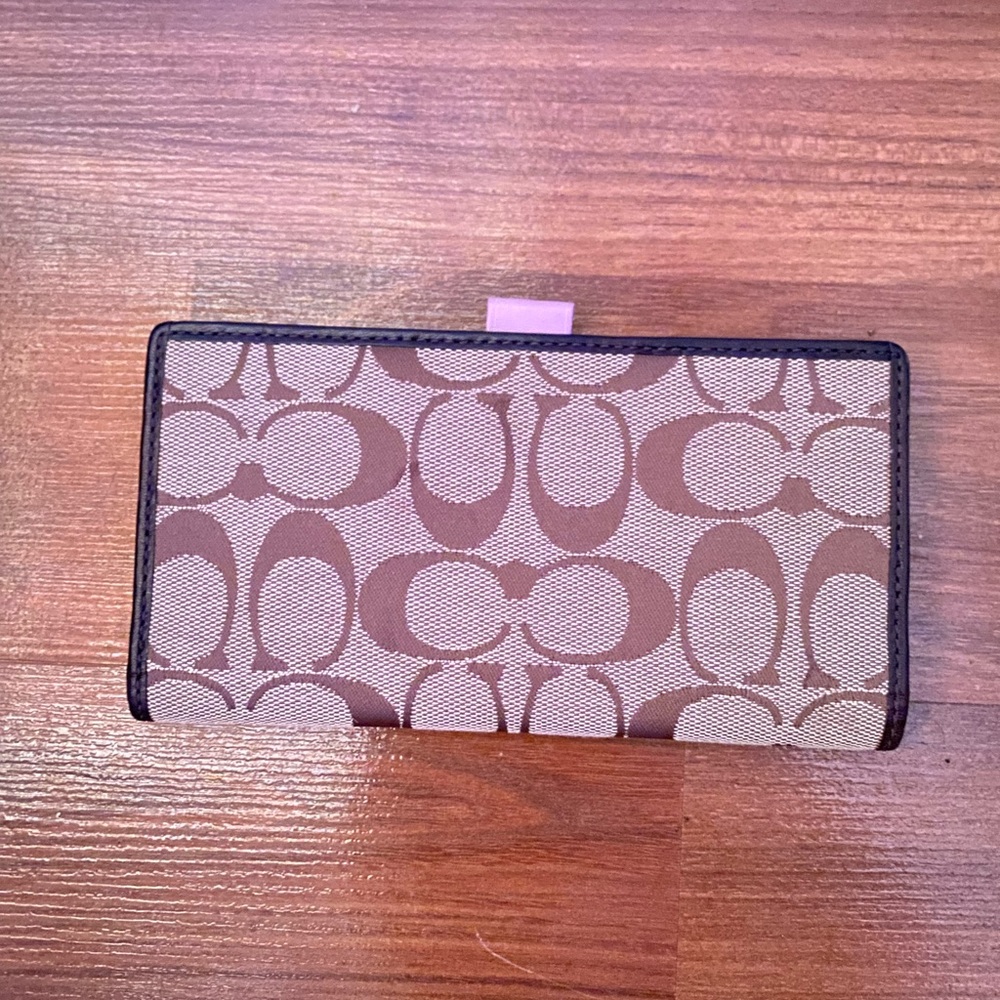 Brown coach wallet